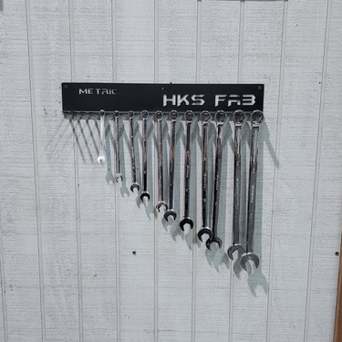 Metric Wrench Organizer Rack – Wall or Cart Mount